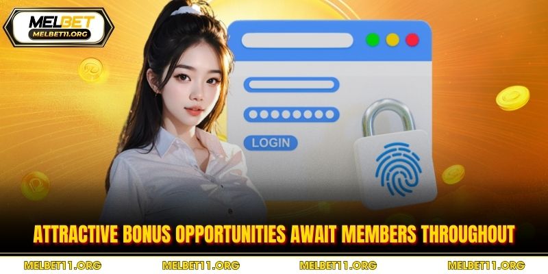 Attractive bonus opportunities await members throughout