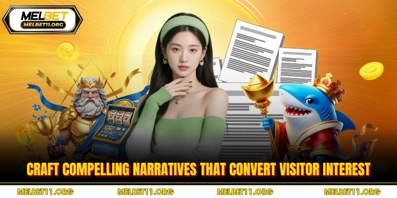 Craft compelling narratives that convert visitor interest