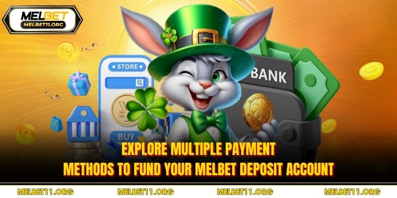 Explore multiple payment methods to fund your Melbet deposit account