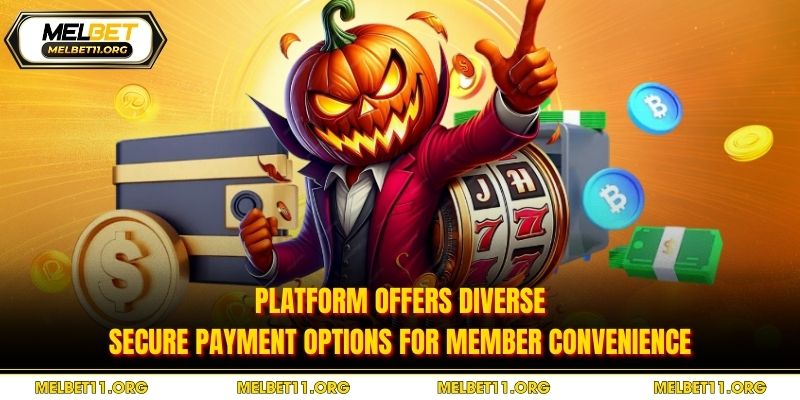 Platform offers diverse secure payment options for member convenience