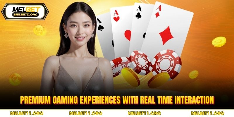 Premium gaming experiences with real-time interaction