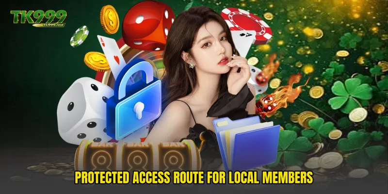 Protected access route for local members