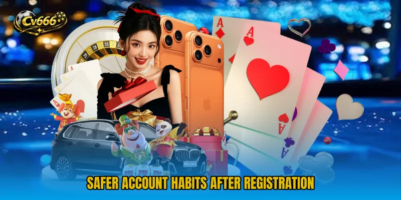 Safer account habits after registration